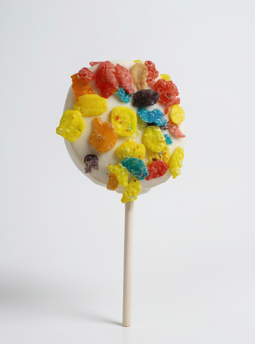 Fruity Pebbles cake pop